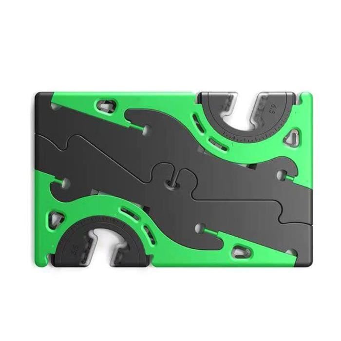 1 PC Portable pliable Support pour téléphone Mobile Type de carte Rotation poche trépied Support - Type Green