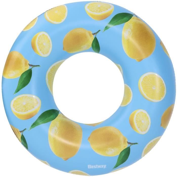 Bouée ronde - BESTWAY - Ø 119 cm - Parfumée citron Scentsational™ Lemon