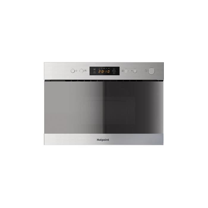 Hotpoint MN 314 IX HA, Intégré, Micro-onde combiné, 22 L, 750 W, boutons, Acier inoxydable
