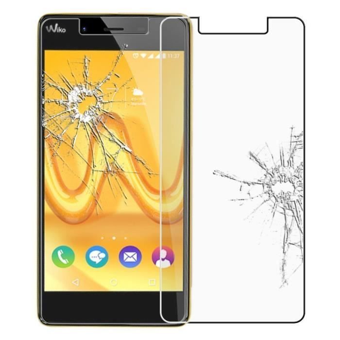 1 Film Vitre Verre Trempé de protection d'écran pour WIKO TOMMY - TRANSPARENT