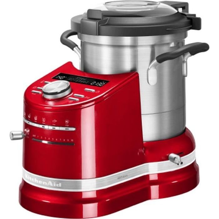 Kitchenaid - robot cuiseur multifonction 4.5l 1500w rouge empire - 5kcf0104eer