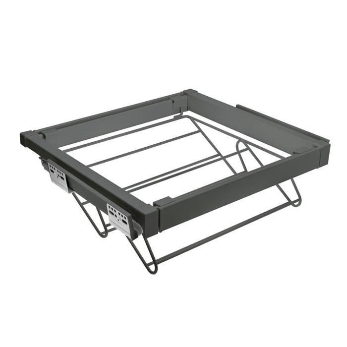 Porte-chaussures pour dressing à fermeture en douceur tiroir 900 mm anthracite