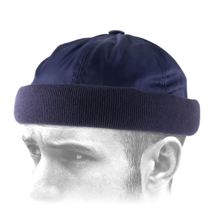 Bonnet Miki Nylon Béton Ciré marine