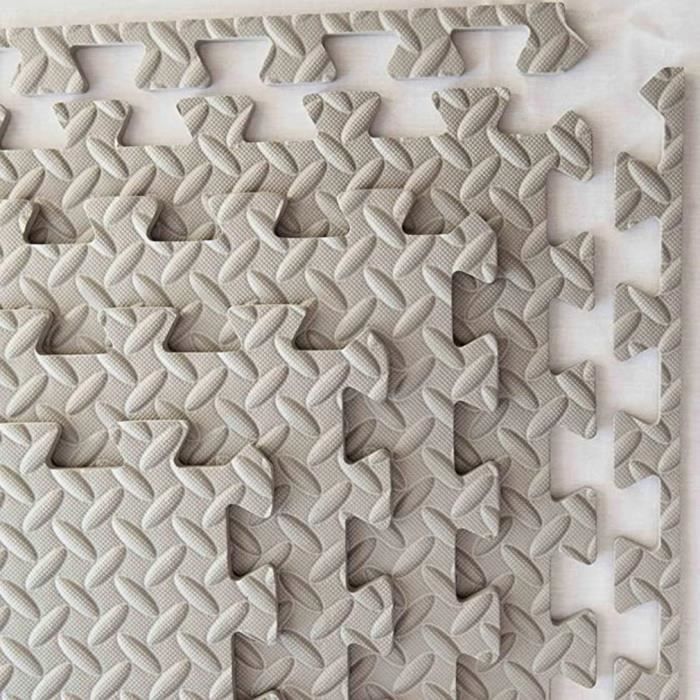 8 pcs Tapis de sport tapis de sol équipement de salle de mousse épaissir imperméable à l'eau antidérapant-30.5*30.5cm