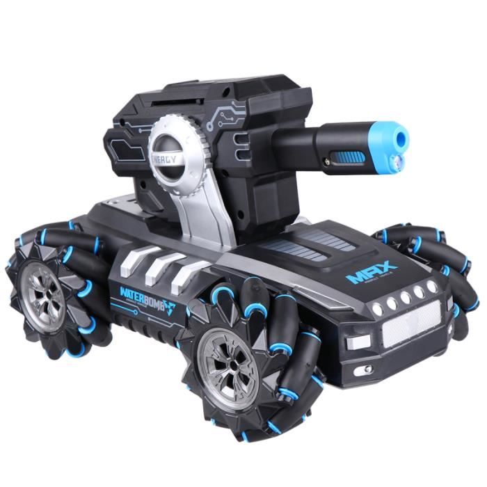 1 Pc RC Car Tank 360 Degrés Rotation Voiture Télécommande Waterbomb Chargeable pour Enfants CHEMIN DE TABLE