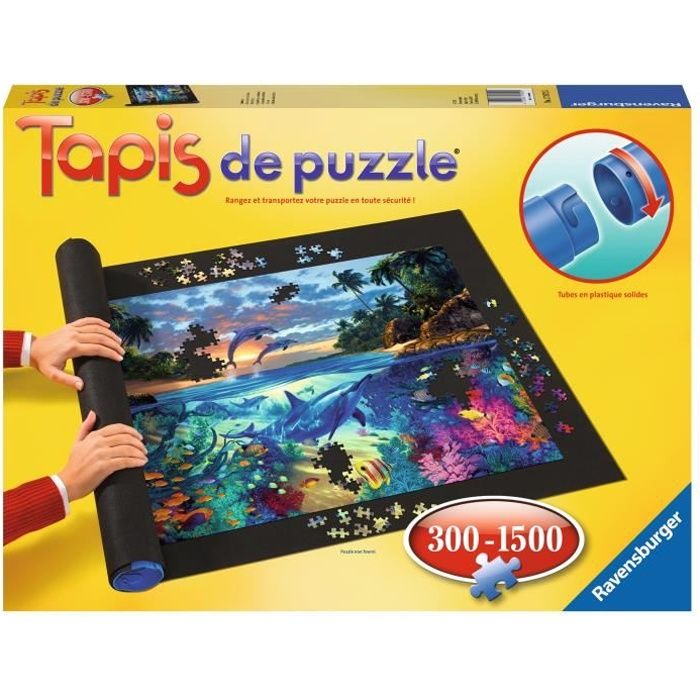 Tapis de puzzle 300 pièces à 1500 pièces - Ravensburger - Accessoire puzzle enfants ou adultes - Ranger son Puzzle