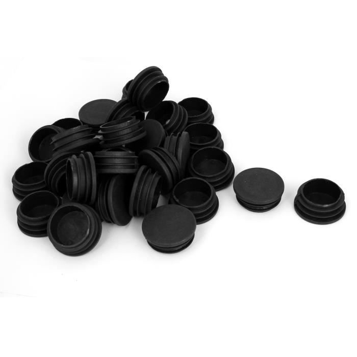 10 pcs capuchon pour poteau rond 38 marron plastique Bouchons tube Bouchons