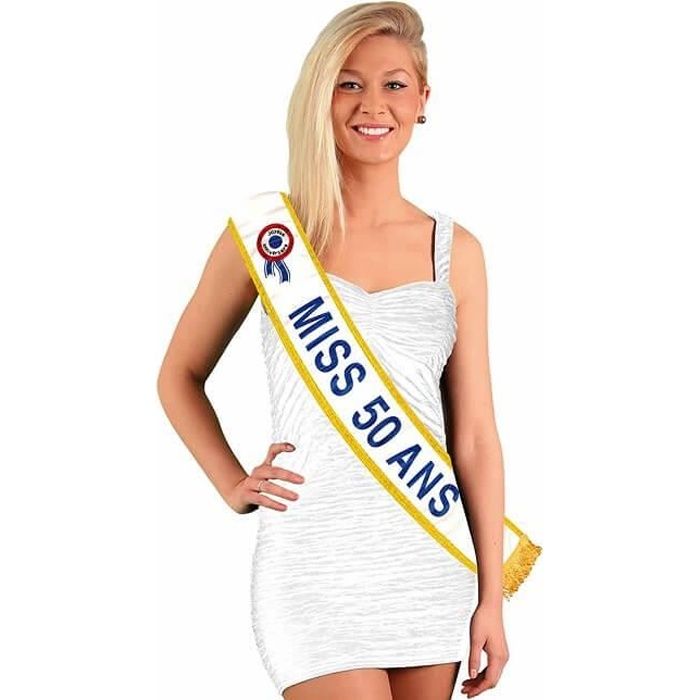 Cadeau de fête pour femme avec écharpe anniversaire 50 ans (x1) R/ECHB05