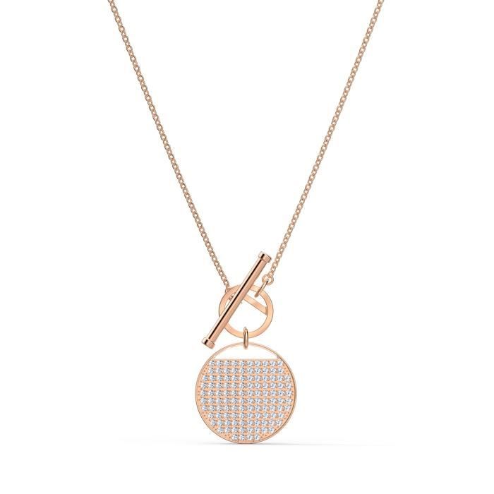 Collier femme - SWAROVSKI - Collier Swarovski Ginger T Bar - Couleur de la matière:Rose
