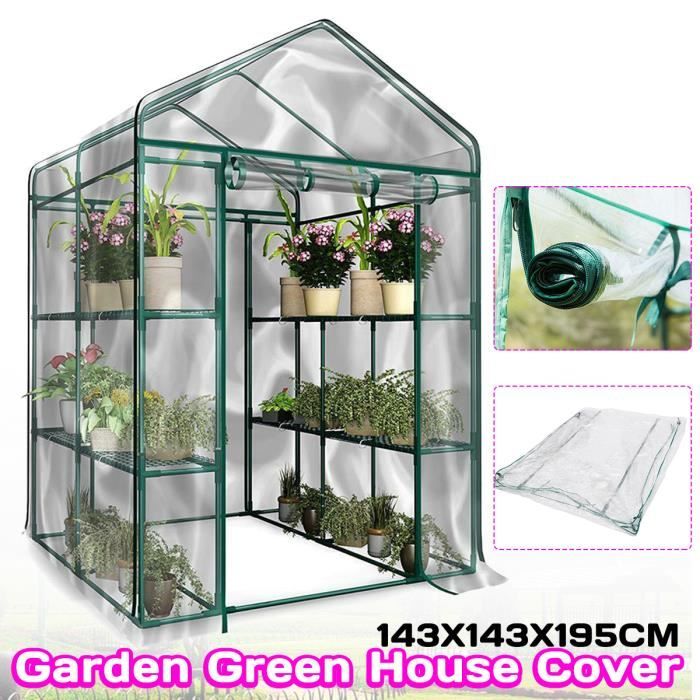 TEMPSA Couverture de Serre Protection Plants PVC Transparente Jardin à effet de Serre Anti Givre Glace Anti Insect Étui