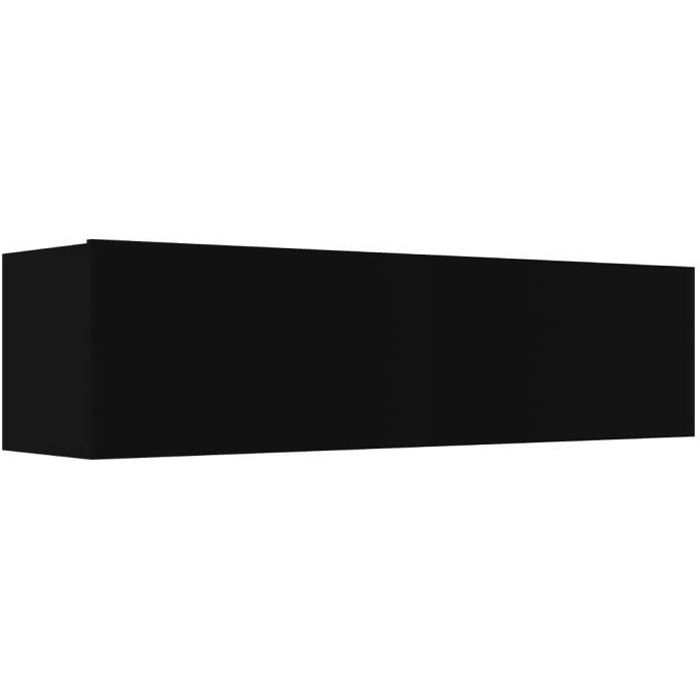 vidaXL Meuble TV Noir 120x30x30 cm Aggloméré