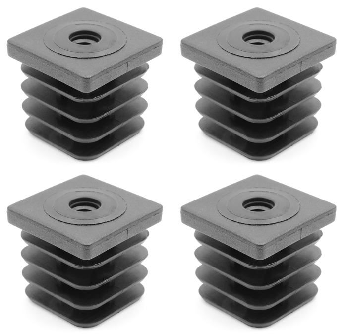 PD® Bouchons à Lamelles Ronds 40mm Pour Tube Rond | Embouts Ronds PE