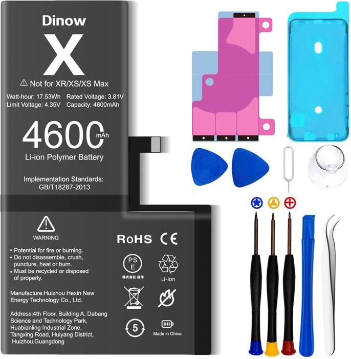 Yodoit 3800 mAh Batterie pour iPhone 12/ iPhone 12 Pro Haute Capacité 0 Cycle avec Kit d'outils de Réparation Complets