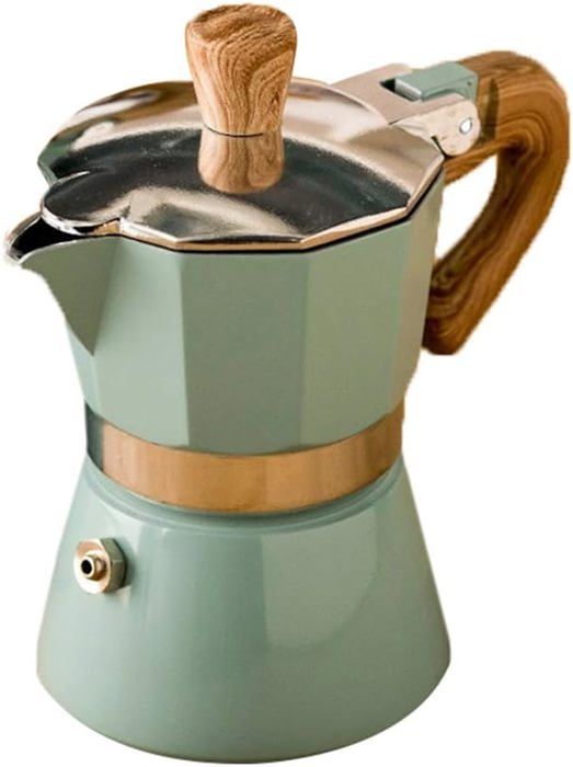 Cafetière italienne en aluminium 150/300 ml, convient pour toutes les plaques à induction.[Q1012