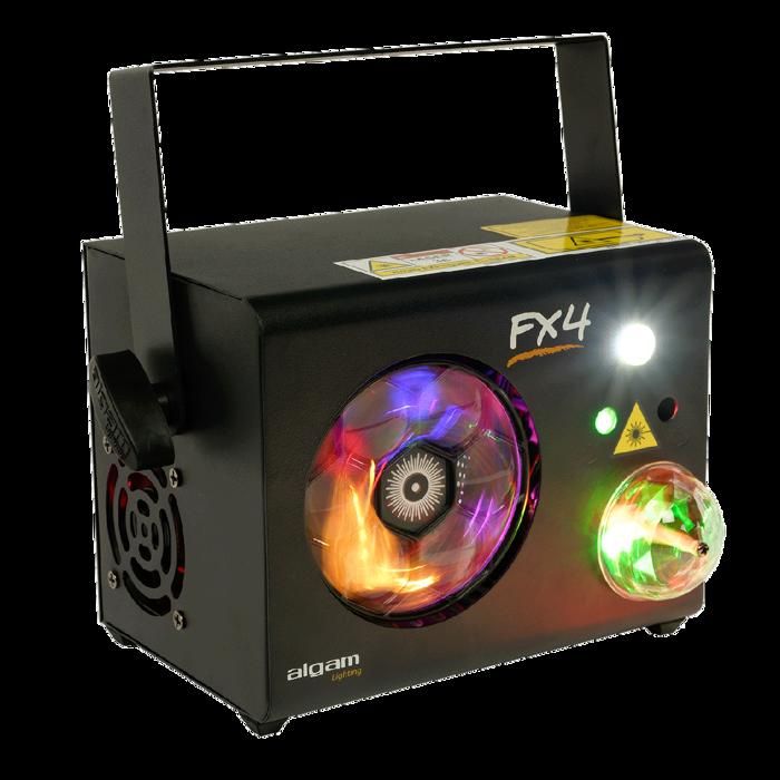 Projecteur FX-4 ALGAM LIGHTING : LED, Laser, Stroboscope Et Magic Ball, 4 En 1