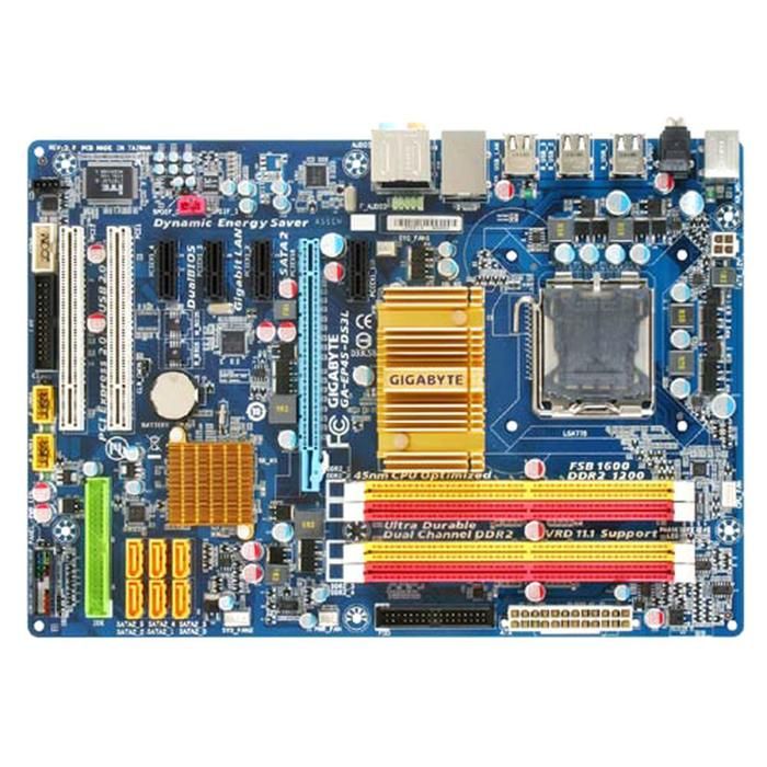 Carte mère GIGABYTE GA-EP45-DS3L Intel P45 Socket LGA775 2xDDR22xDDR3 SDRAM 16GB ATX - Gigabyte