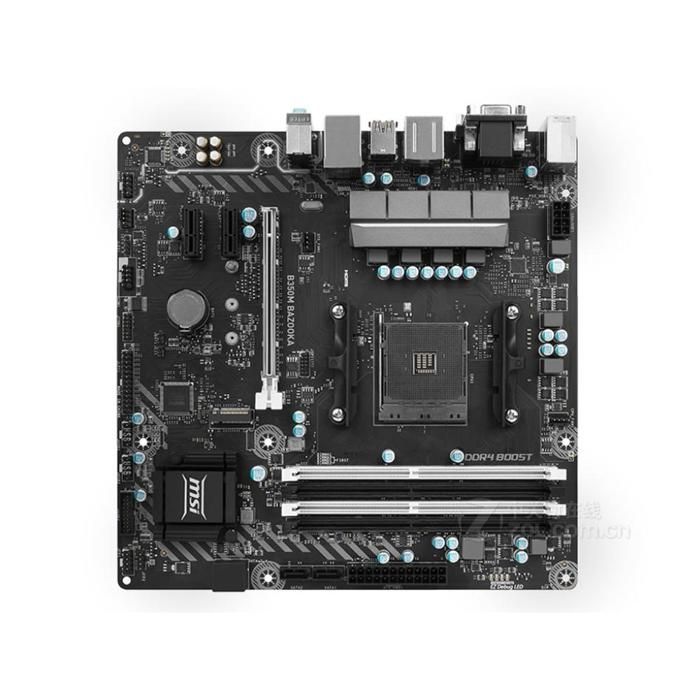 Carte mère MSI B350M BAZOOKA AMD B350 Socket AM4 4xDDR4 SDRAM 64 Go Micro ATX - Msi