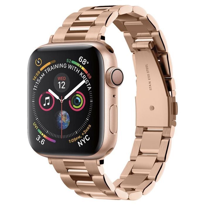 Bracelet pour montre connectée - SPIGEN - Modern Fit - Or Rose - Compatible Apple Watch 1 à 9 - 38/40/41mm