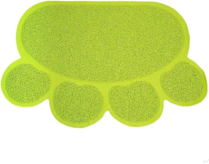 Comparer les prix de Tapis de litière pour chat tapis de nettoyage pour bol dalimentation et de nourriture 30 x 40 cm (vert)
