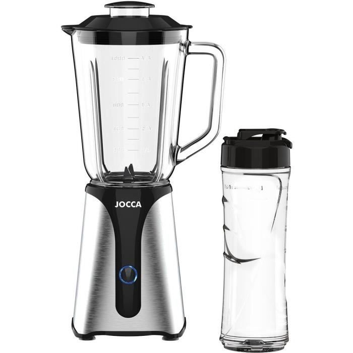 Blender JOCCA Bol en verre 1 + Bouteille 600 ml