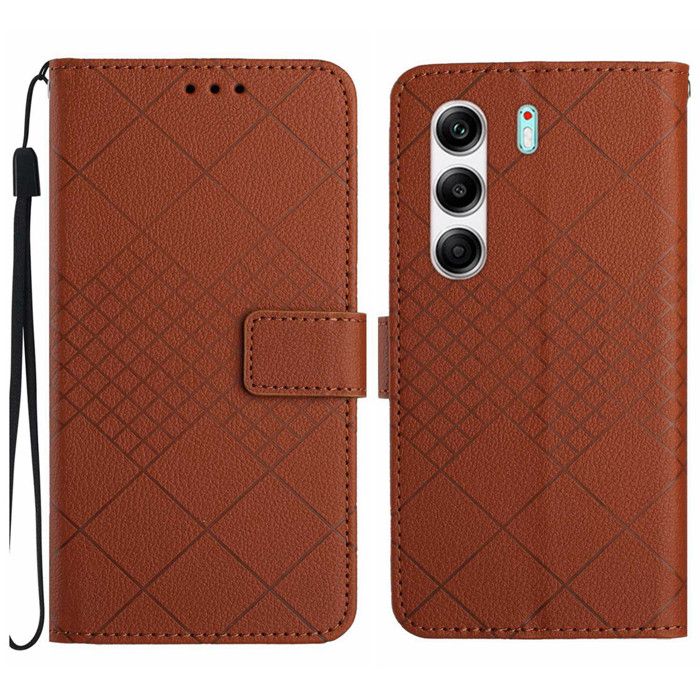 Étui Portefeuille Avec Rabat Pour Tecno Camon 20 Pro 5G - Couleur Blanc, Simili-cuir - Protection 360° Et 3 Fentes Cartes