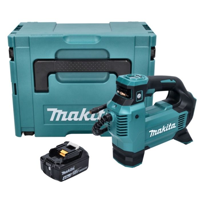 Makita DMP 181 M1J Compresseur sans fil 18 V 11 1 bar + 1x batterie 4 0 Ah + Makpac sans chargeur - vue 2