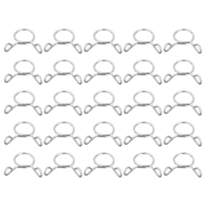 Lot De 25 Clips à Ressort En Acier Inoxydable Argenté 21,4 Mm Lot De 25 Clips à Ressort En Acier Inoxydable Argenté 21,4 Mm