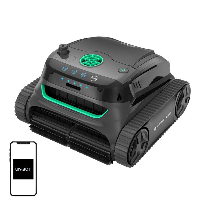 Robot Nettoyeur de Piscine - Wybot - S2 - Sans Fil - Autonome - Nettoyage Automatique