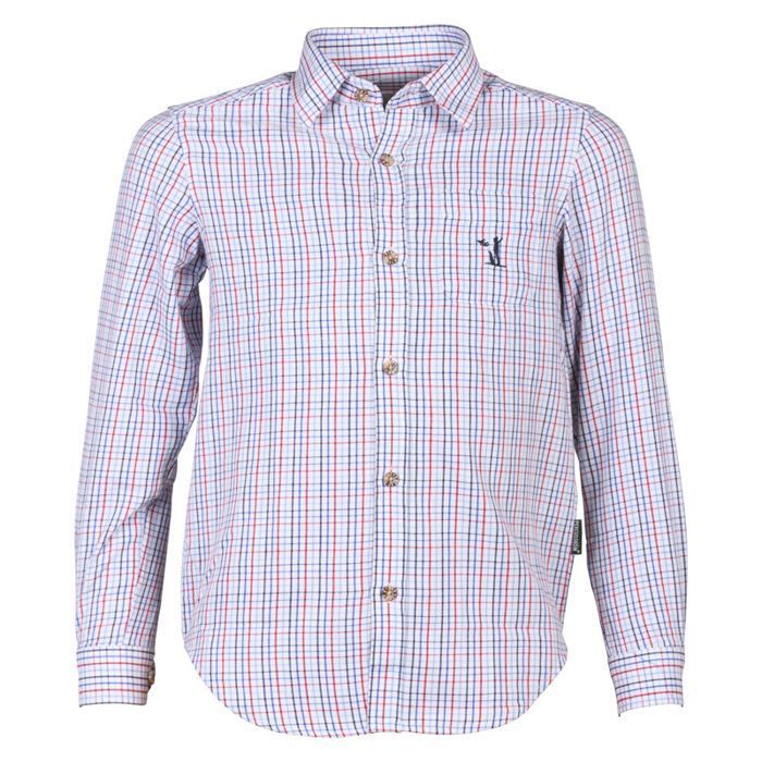 Chemise manches longues enfant PERCUSSION - rouge