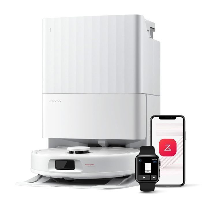 Roborock QV Aspirateur Robot 8000Pa Upgrade du Qrevo Plus Serpillière Rotative 200 TRMin & Relevable 10mm - vue 1