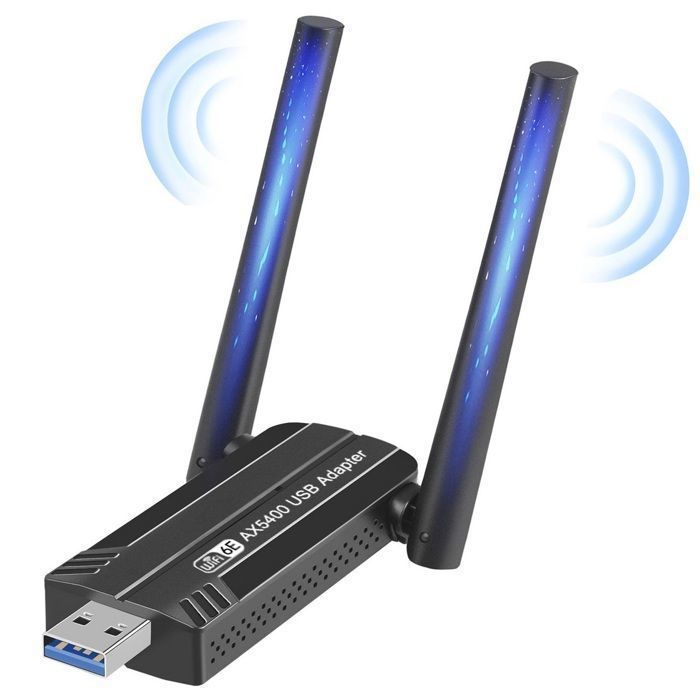 Carte Réseau sans Fil WiFi 6E 5400Mbps Adaptateur USB Trois Bande pour ...