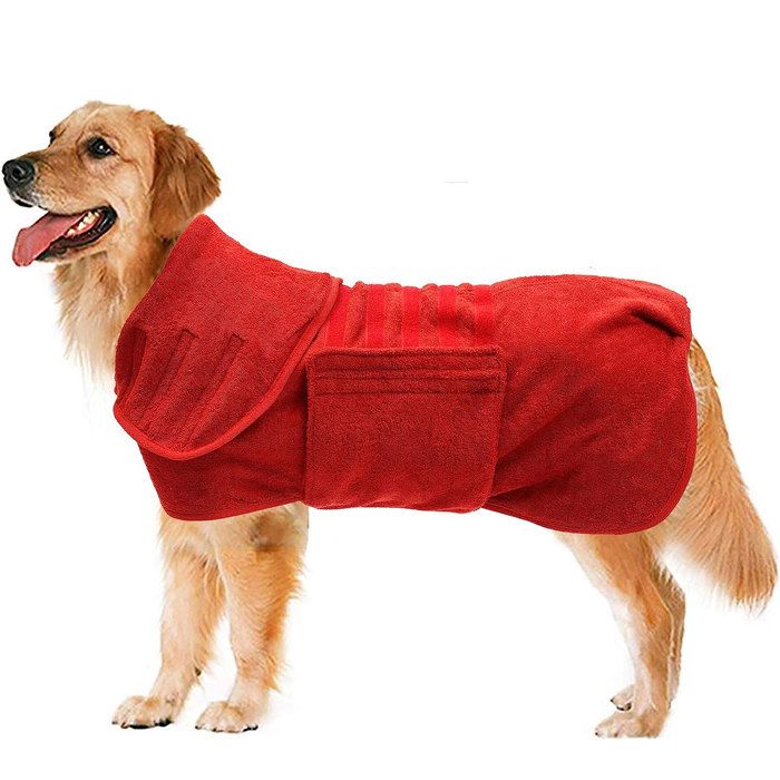 Serviette de bain pour chien Dry Fast - Serviette de bain super absorbante en microfibre à séchage rapide pour chien et chat