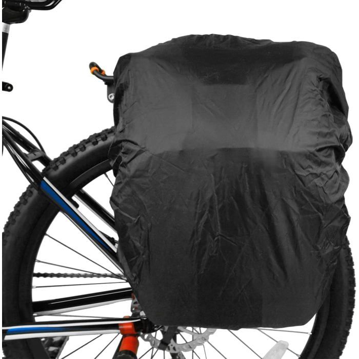 Housse de pluie pour panier de vélo - DOK - Ultralégère - Pliable - 100 L - 90x44x30 cm - Imperméabilité renforcée