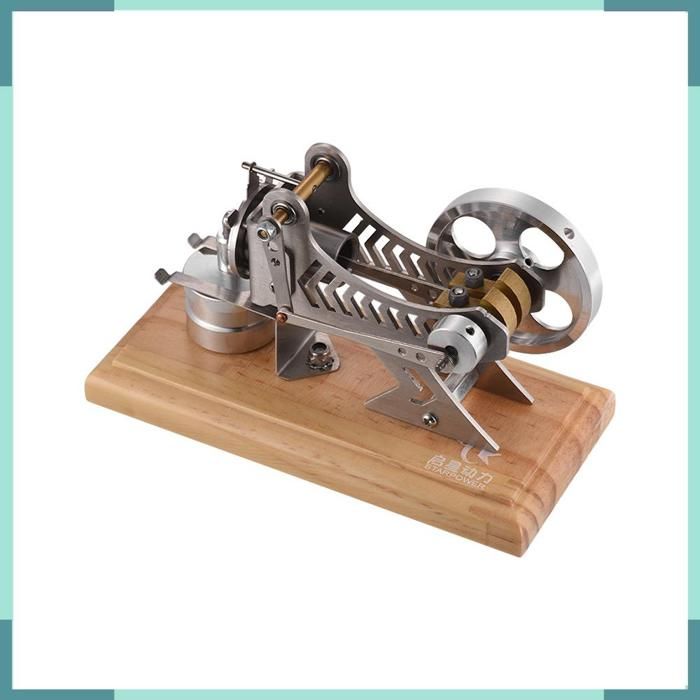 Ahgsup Kit de Modèle de Moteur Stirling, Jouet Physique éducatif à Puissance Thermique pour Accessoires de Démonstration en Classe en Acier Inoxydable Ahgsup Kit de Modèle de Moteur Stirling, Jouet Physique éducatif à Puissance Thermique pour Accessoires de Démonstration en Classe en Acier Inoxydable