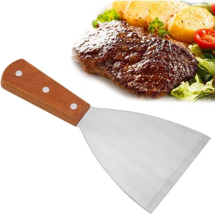 Spatule PlanchaGrattoir Plancha Spatule Crepe Palette à Gril Grattoir Plancha