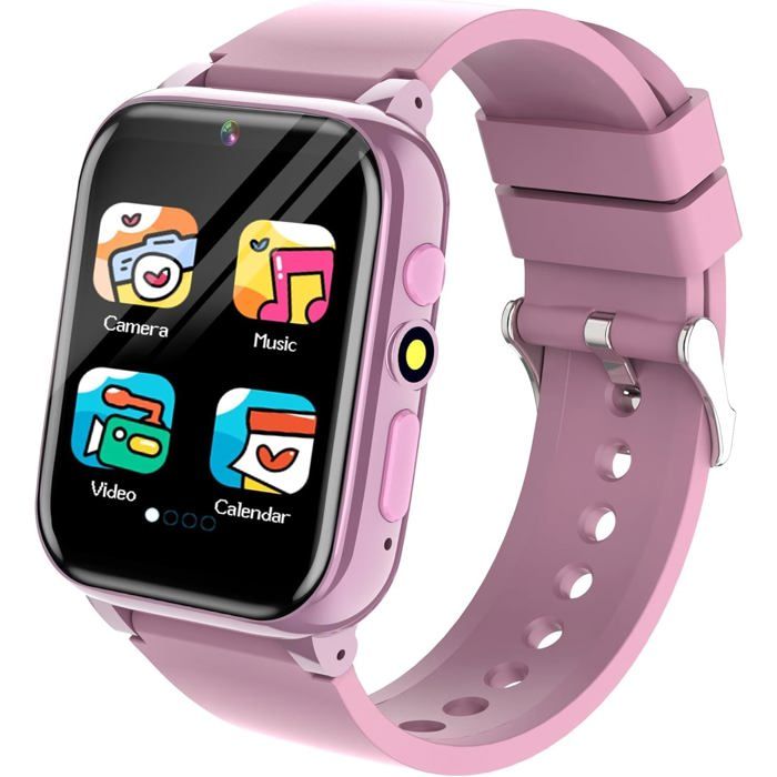 Montre Connectée Enfant Éducative Jouet Cadeau Garçons Filles 3-14 Ans 26 Jeux 100+ Cartes détude & Audiolivres Caméra Podomètre
