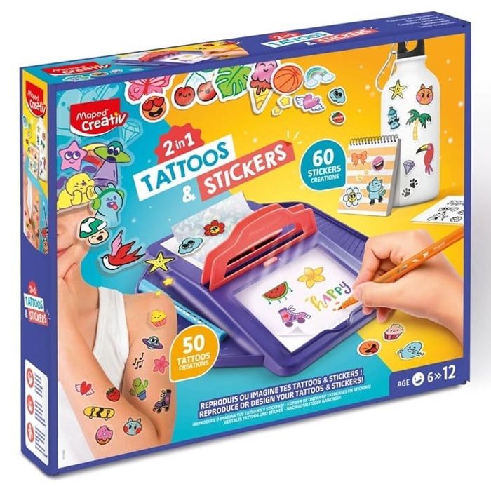 Tattoo Stickers - Maped - Station Créative pour Créer Stickers Holographiques et Tatouages Éphémères