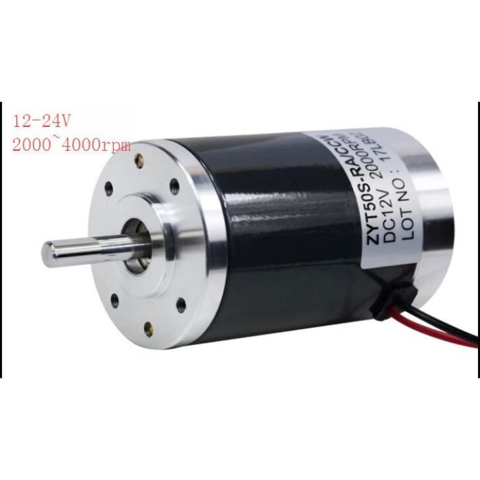 Moteur DC 31ZY Haute Vitesse 6V/12V/24V - 3500-8000 Tr/min - Couple élevé - Pour Projets DIY Et Robots