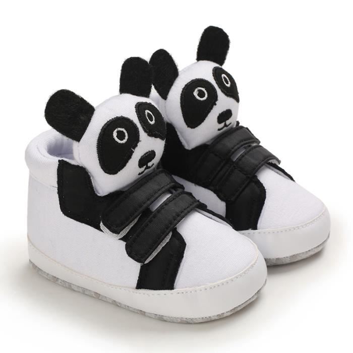 Couleur panda blanc taille 7 12 mois Chaussures antid rapantes