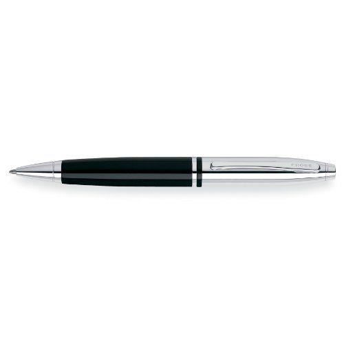 Cross Calais Stylo Bille Noir et Chrome