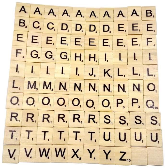 Alphabet Lettres Nombres Artisanat Bijoux Making Interactive Cadeau Jouet /Éducatif pour Enfants Gar/çons Filles Tuiles en Plastique Scrabble