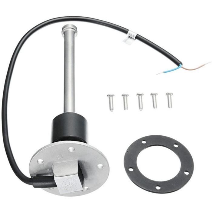 GAESHOW Jauge de Carburant 2in Durable Affichage de la jauge de Niveau de Carburant lumière Blanche avec capteur de Flotteur Universel pour véhicules à Essence 12 V 