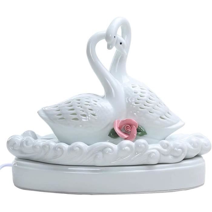 Diffuseur Huiles Essentielles En Céramique Forme Tulipe - Brûleur à Cire Détachable - Décoration Floral Maison Bureau - 3