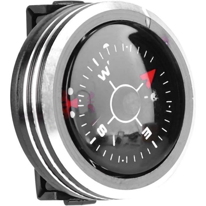 Montre-boussole De Survie étanche - Cadran Lumineux, Bracelet Réglable | Pour Randonnée, Camping, Plongée