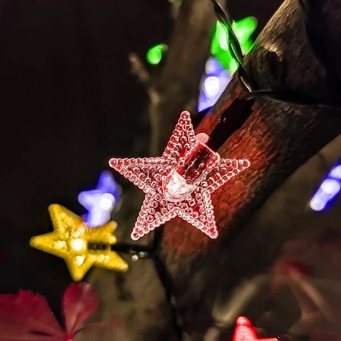 Décoration De Noël Guirlande Lumineuse Extérieure Solaire Guirlande