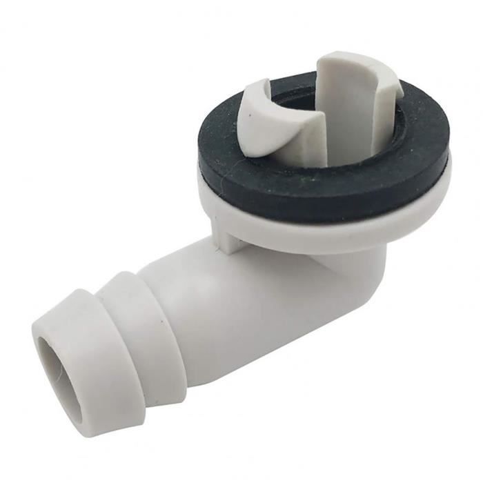 PATIKIL 27mm Connecteur de Tuyau de Vidange de Climatiseur, 1 Pcs Connecteur de Vidange Universel avec Cerceau de Serrage pour Robinet D'Unité Ac à Fenêtre Mini-Fendue, Modèle Blanc 2