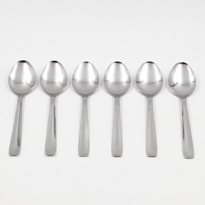 Cuillères à soupe - Hotel II - Lot de 6 - Inox - Haute qualité - Passe au lave-vaisselle