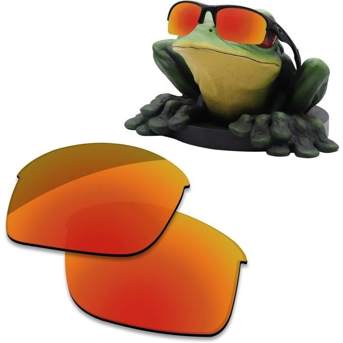 Verres De Rechange Polarisés Pour Lunettes De Soleil Back Line - Rouge Feu - Protection UV400 - Incassables