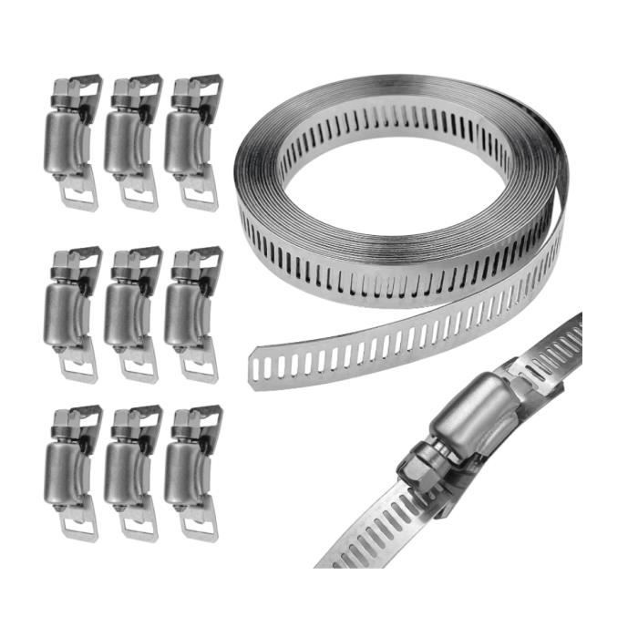 Bande Perforée 3.5m Kit Colliers De Serrage Xespis Inox 304 Bande Perfor E 3 5m 976672