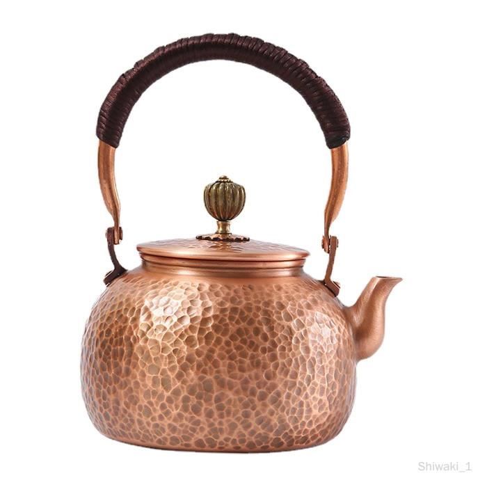 Avis sur la théière en cuivre oxydé style italien, 1, 7 l